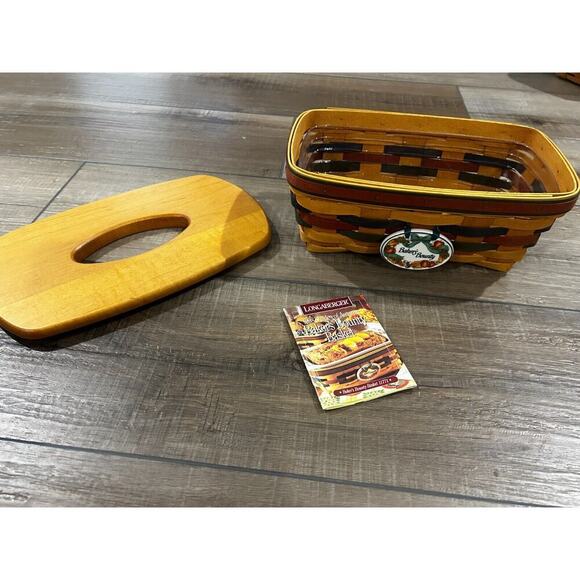 Longaberger 1998 Shades of Autumn Bakers Bounty Basket Woodcrafts Tissue‎ Lid - Picture 5 of 5